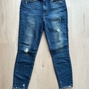 Distressed Paige skinny jeans